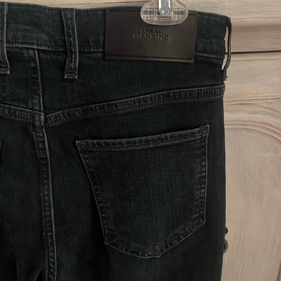 Revolve 7 For All Mankind Easy Slim Jeans Sunbeam Dark Wash - Picture 10 of 12